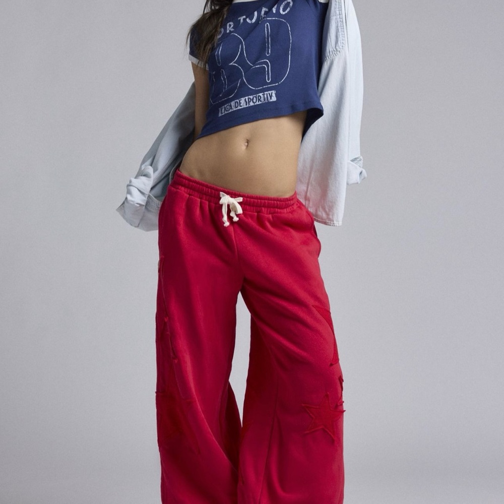Urban Outfitters Out from Under Brenda Star Patch Jogger Sweatpants